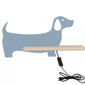 Detská lampička DOG LED Candellux Modrá
