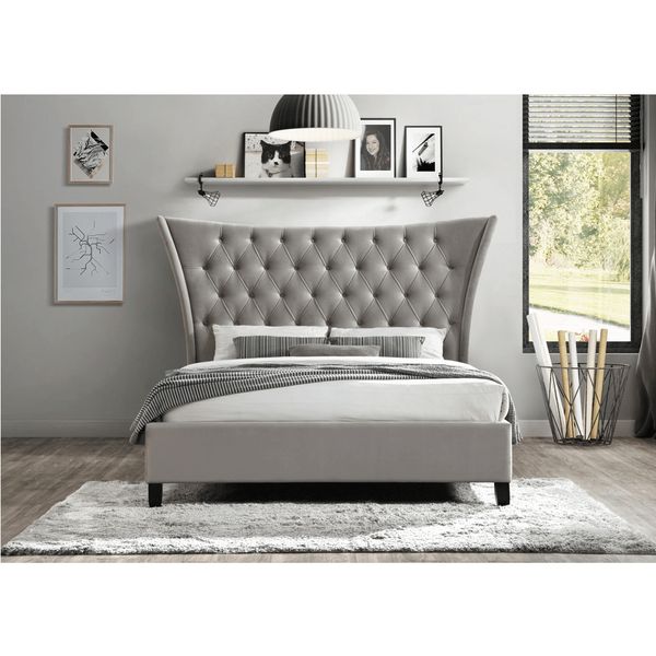 Manželská posteľ s roštom Alesia 180x200 cm - svetlohnedá / čierna