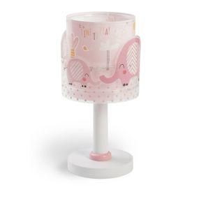 Dalber Detská stolná lampa Little Elephant, ružová, Detská izba, plast, E14, 40W, K: 30cm