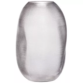 Hübsch Sklenená váza Dot Smoke Glass