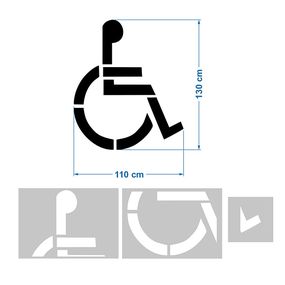 Šablóna Vyhradené miesto pre invalidov ST511