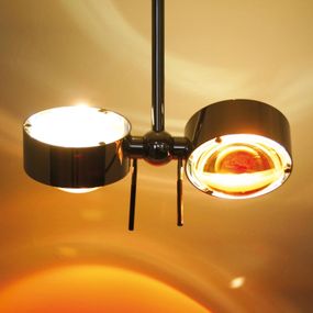 Top Light Nastaviteľná závesná lampa PUK CEILING, chróm, Obývacia izba / jedáleň, kov, sklo, G9, 60W, L: 20 cm, K: 16cm