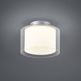 BANKAMP Grand Clear stropné LED svetlo, Ø 32 cm, Obývacia izba / jedáleň, hliník, sklo, 38W, K: 20cm