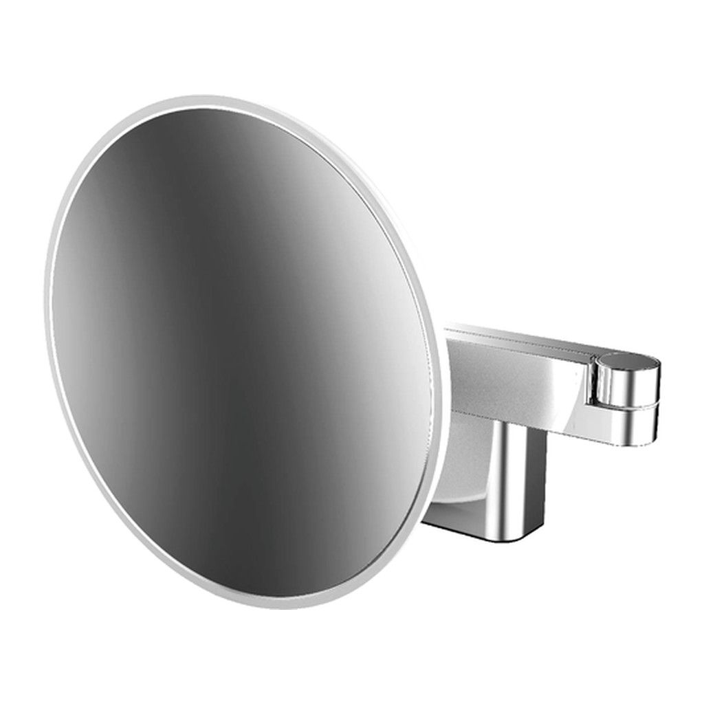 Emco Cosmetic mirrors Evo - Holiace a kozmetické zrkadlo LED, 2 otočné ramená, 3 násobné zväčšenie, chróm 109508036