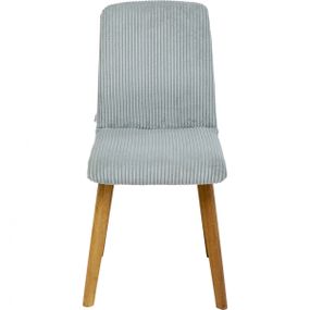 KARE Design Čalouněná jídelní židle Lara Cord - modrá