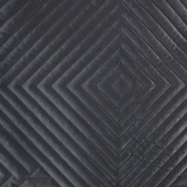 DomTextilu Luxusný čierny zamatový prehoz s geometrickými tvarmi Šírka: 170 cm | Dĺžka: 210 cm 33239-177290