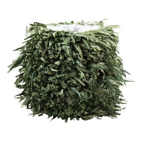 Zelený třásňovitý kvetináč z kukuričných listov - 38 * 20 * 35cm