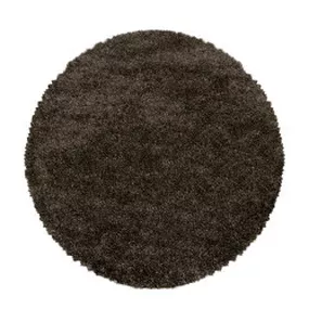 Ayyildiz koberce Kusový koberec Fluffy Shaggy 3500 brown kruh - 120x120 (priemer) kruh cm