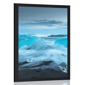 Plagát ľadové kryhy - 30x45 black