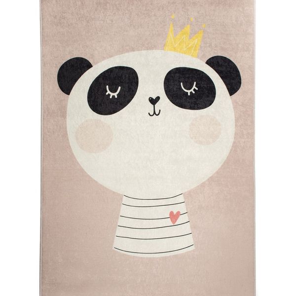 Dětský koberec King Panda 100x160 cm růžový