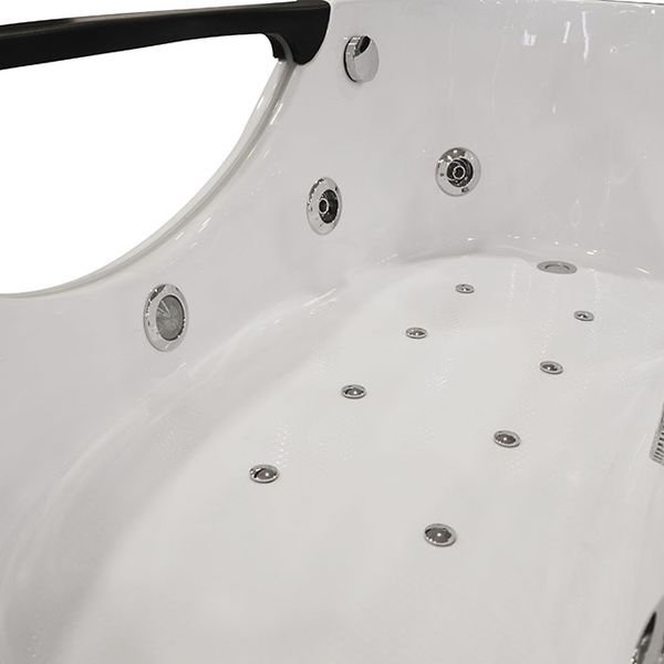 M-SPA - Kúpeľňová vaňa pravá s hydromasážou 1002 pre 1 osobu 180 x 85 x 65 cm