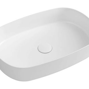 Infinity Oval 10NF65055 keramické umývadlo na dosku, 55x36 cm, biele
