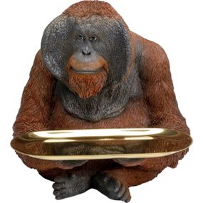 KARE Design Soška Orangutan s podnosem 41cm
