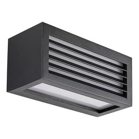 Rabalux 77100 - LED Vonkajšie nástenné svietidlo LUBLIN LED/10W/230V IP54 čierna