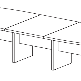 FREZZA - Rokovací stôl ASSET 370,420x120 cm