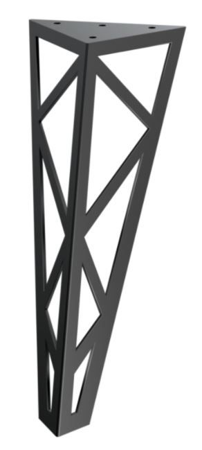 RMP Nábytková noha Hefaistos 30 cm čierna NOHA024/30