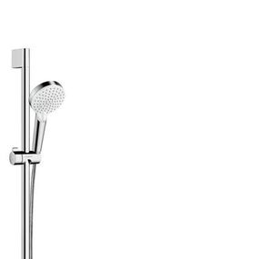 Hansgrohe Crometta - Set sprchovej hlavice, 2 prúdy, tyče a hadice, biela/chróm 26532400