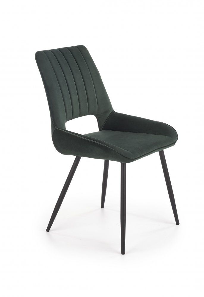 Jedálenská stolička K404 Halmar Tmavo zelená