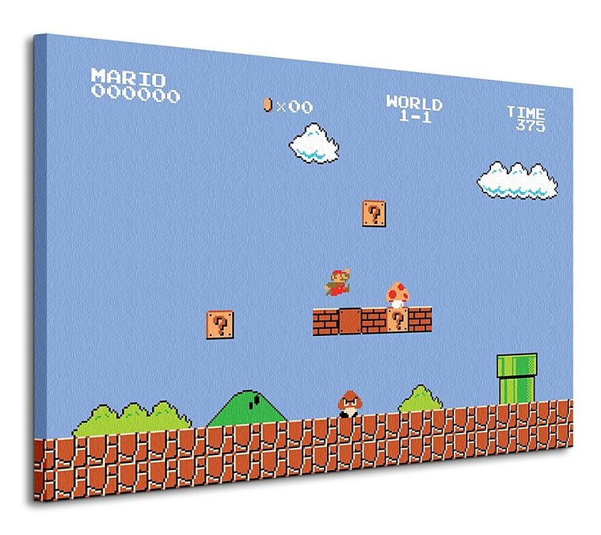 Super Mario Bros. (1-1) - Obraz na płótnie WDC96246