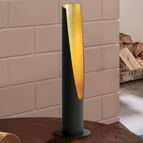 EGLO Stolná LED lampa Barbotto v čiernej/zlatej, Obývacia izba / jedáleň, oceľ, GU10, 5W, K: 39.5cm