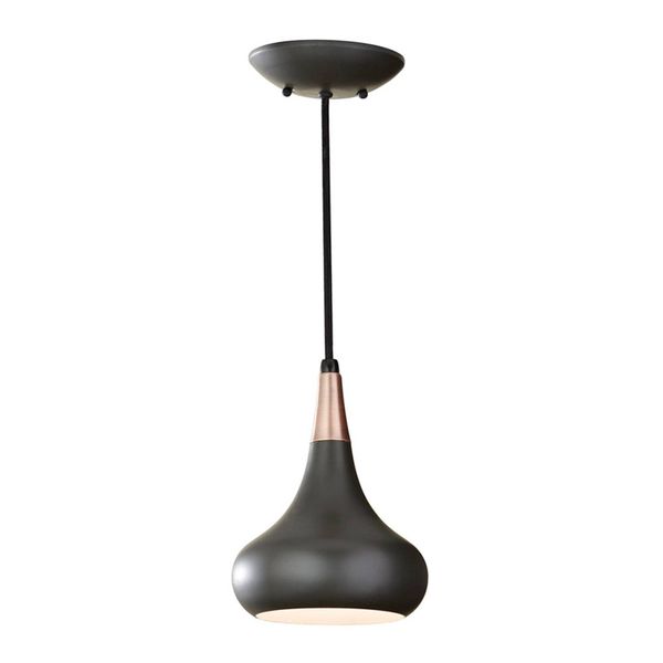 FEISS Závesná lampa Beso tmavý bronz Ø 17, 9 cm, Obývacia izba / jedáleň, kov, E27, 60W, K: 24.4cm