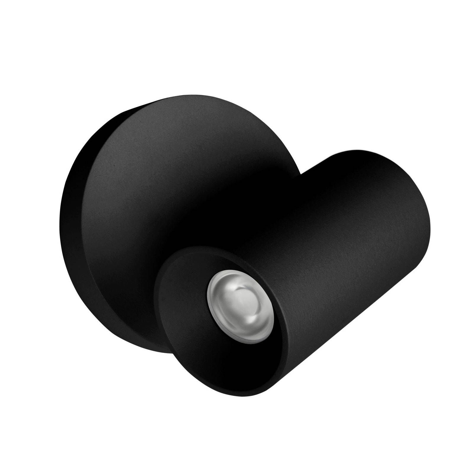 Linea Light Stropné bodové LED Bart S stmievateľné čierne, Chodba, hliník, polykarbonát, 11W