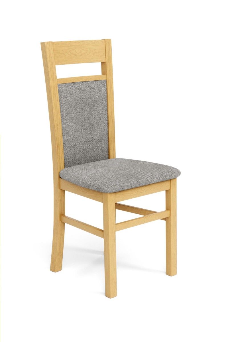 Jedálenská stolička Genrad dub medový/sivá