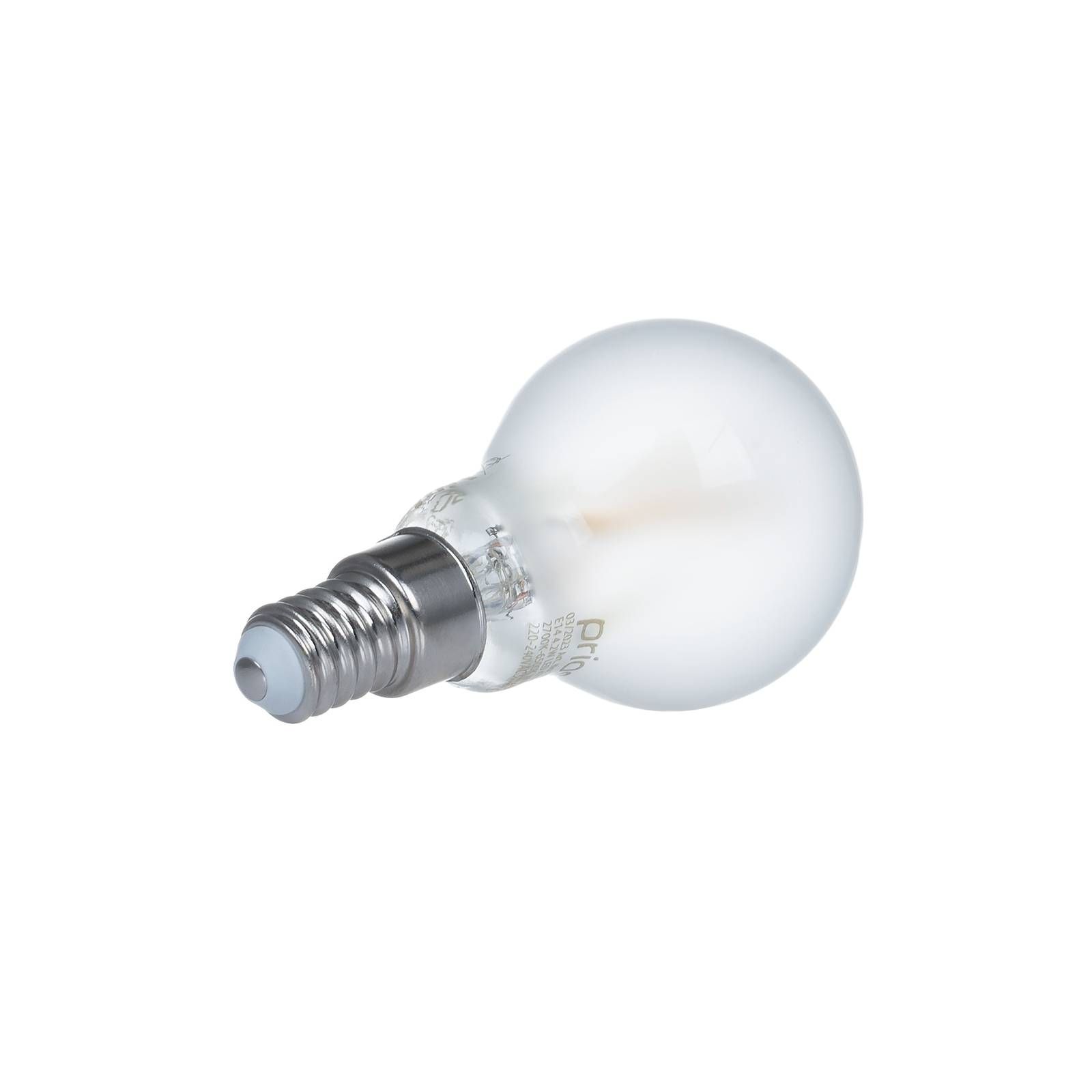 PRIOS Smart LED E14 kvapka 4, 2W WLAN matná tunable white, sklo, E14, 4.2W, Energialuokka: E, P: 8.5 cm
