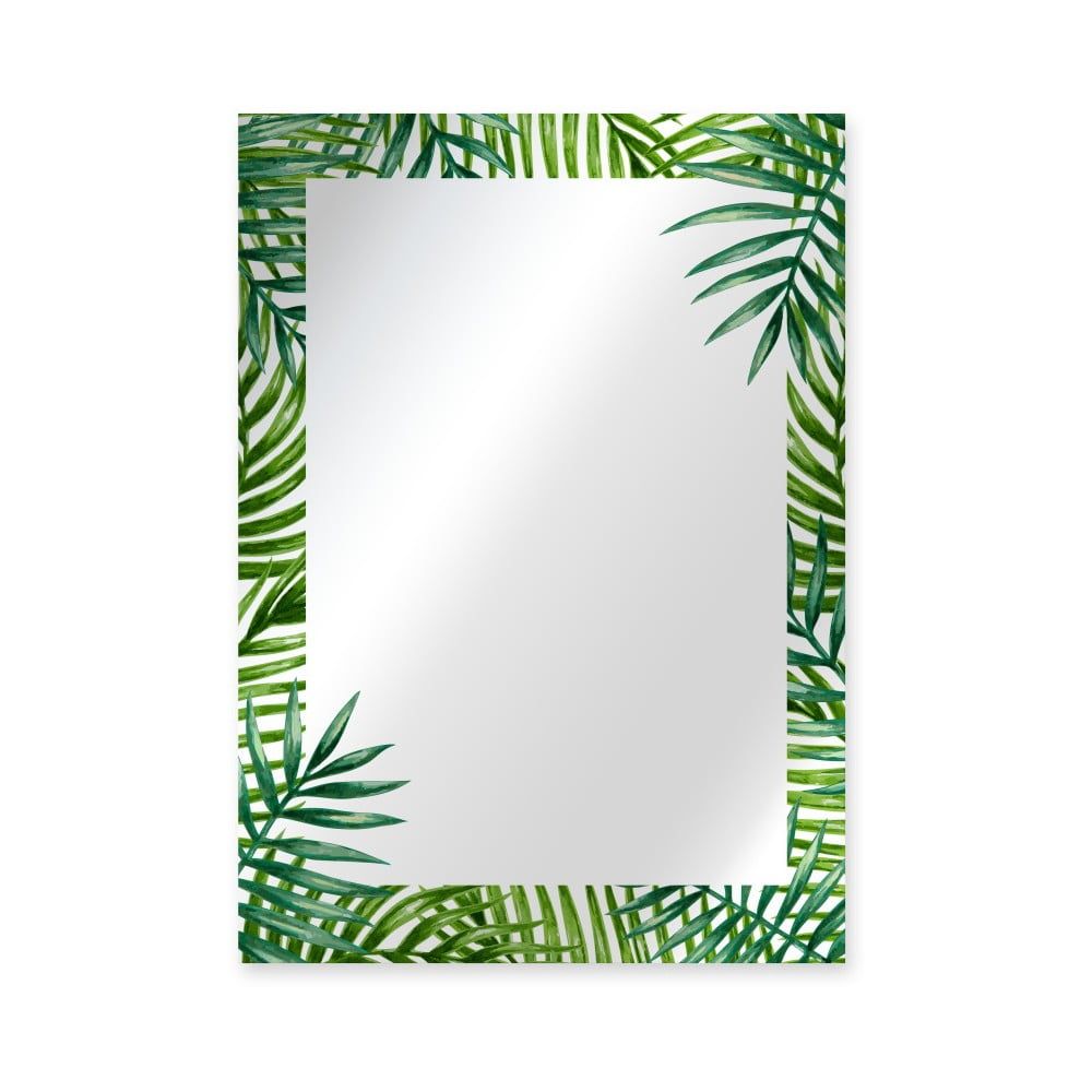 Nástenné zrkadlo Surdic Espejo Decorado Monstera, 50 × 70 cm