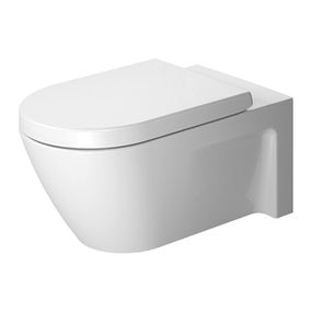 Duravit Starck 2 - Závesné WC, 4.5 l, 375 x 620 mm, biele 2533090000