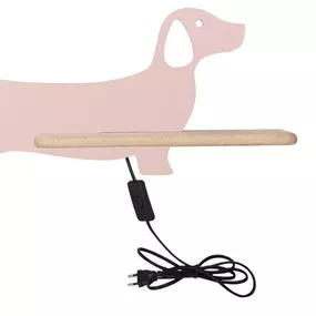 Detská lampička DOG LED Candellux Ružová
