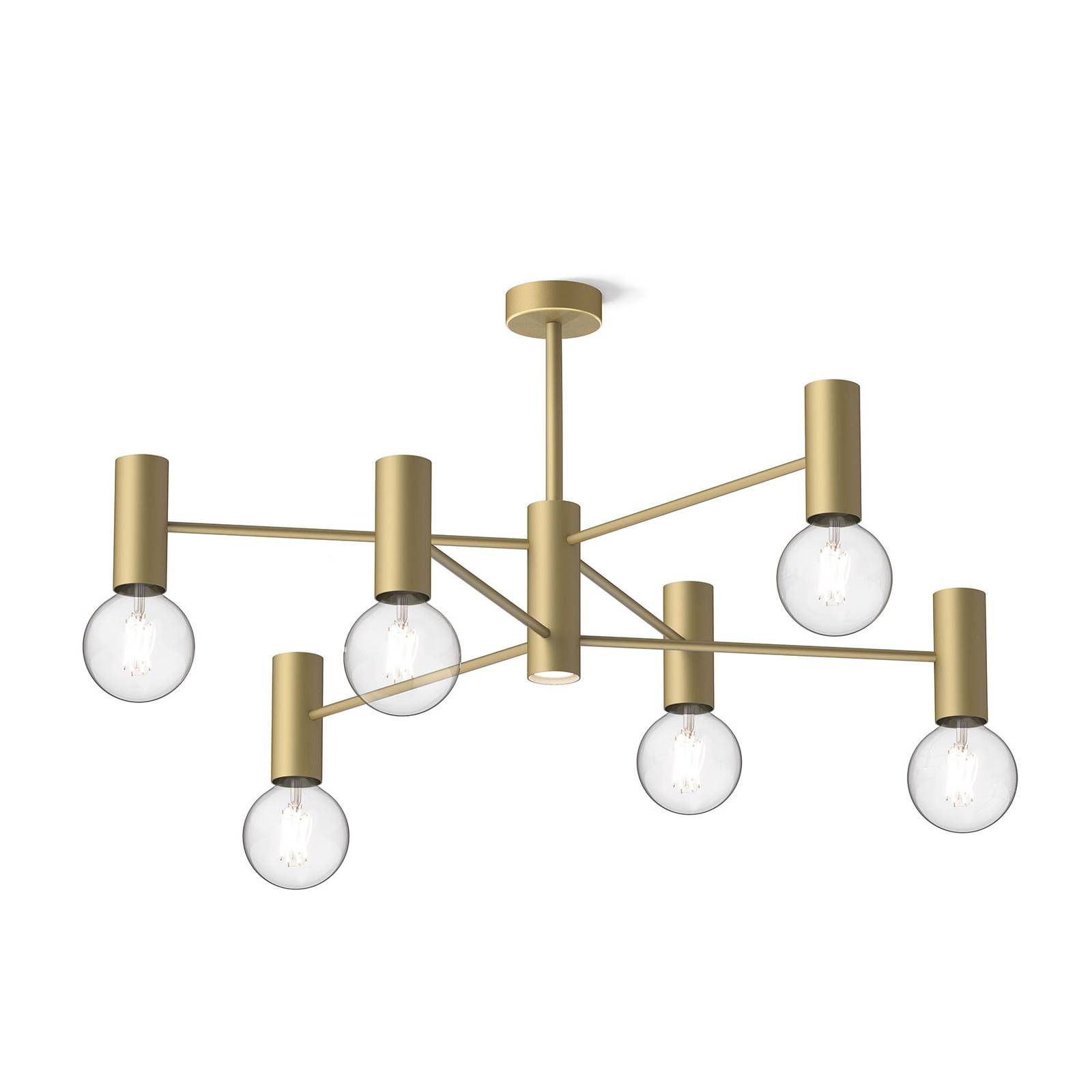 Modo Luce Chandelier stropné 13pl 107 cm zlaté, Obývacia izba / jedáleň, kov, 42W, K: 62cm