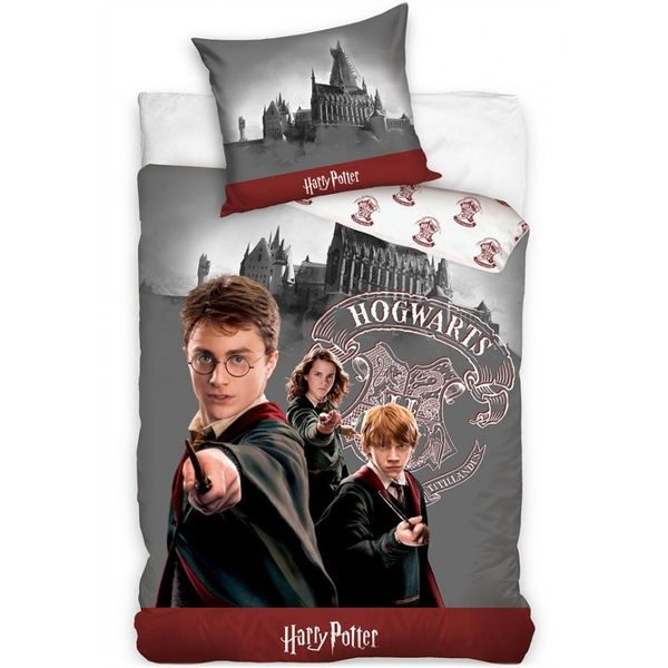 Carbotex · Bavlnené posteľné obliečky Harry Potter s priateľmi - 100% bavlna Renforcé - 70 x 90 cm + 140 x 200 cm