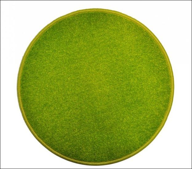 Eton zelený koberec guľatý - 80 cm