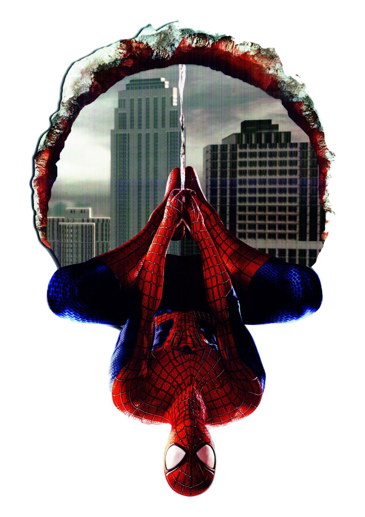 DomTextilu Nálepka na stenu Spiderman 3D 46x70cm  41793 