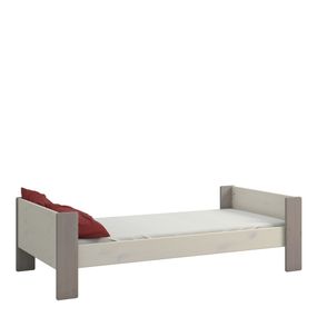 Bielo-sivá detská posteľ z borovicového dreva 90x200 cm Steens for Kids - Tvilum