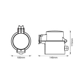 LEDVANCE SMART+ WiFi Outdoor Plug EU IP44, plast, K: 11.5cm