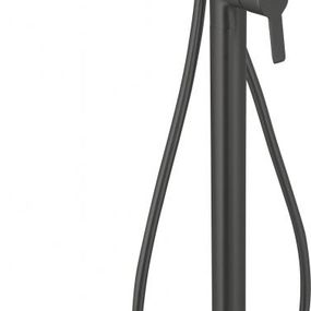 DEANTE - Arnika čierna vaňová batéria, voľne stojaca, so sprchovacím setom BQA_N17M