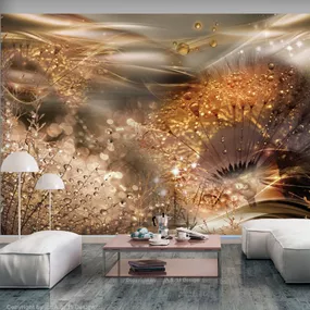 Samolepiaca tapeta zlatá ranná rosa - Dandelions' World - 441x315