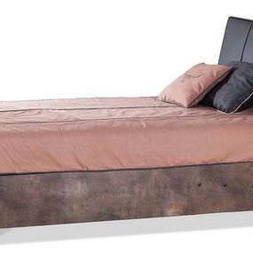 Študentská posteľ 120x200 s rozdeleným úložným priestorom falko - dub