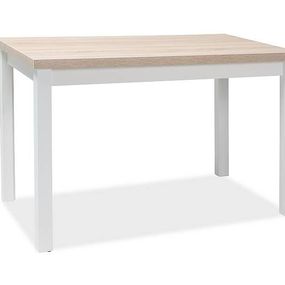 Jedálenský stôl Signal ADAM 120 dub sonoma/biely mat