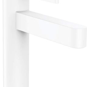 Hansgrohe Finoris - Umývadlová batéria 110, s výpustom, EcoSmart, matná biela 76020700