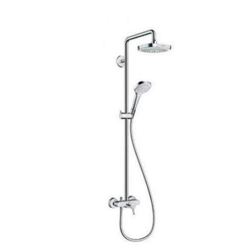 HansGrohe Croma Select E - Sprchový set Showerpipe 180, 2 prúdy, biela/chróm 27258400