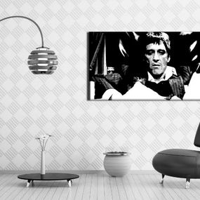 Ručne maľovaný POP Art Zľava 25 % obraz Scarface 120x60 cm