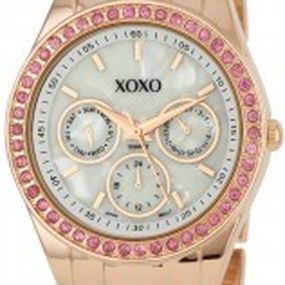 XOXO RoséGold s kryštálmi XO5298A