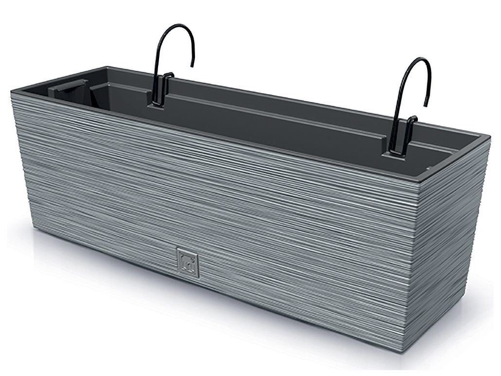 Plastový balkónový kvetináč DFC600W 58 cm - sivý betón