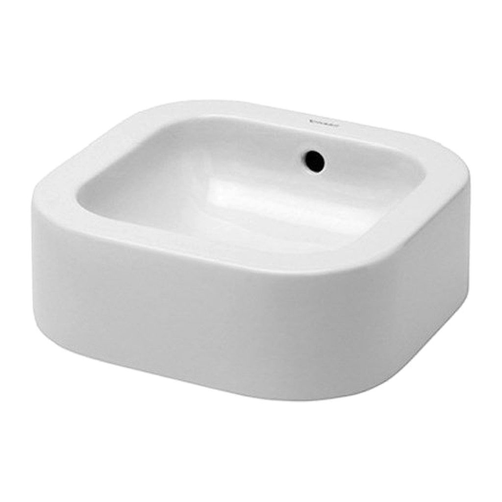 Duravit Happy D - Umývadlová misa 400x400 mm, biela 0458400028