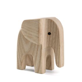novoform Drevený slon Baby Elephant Natural Ash
