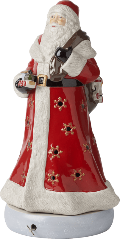 Villeroy & Boch Christmas Toys Memory hracia skrinka a svietnik Santa, 45 cm 14-8602-6546