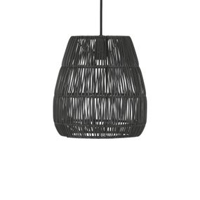 PR Home Saigon závesná lampa exteriér čierna Ø28cm, plast, E27, 15W, K: 30cm